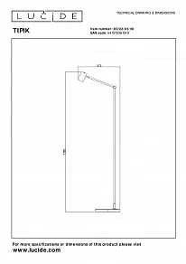Торшер Lucide Tipik 2767/12/31 Торшер Lucide Tipik 2767/12/31