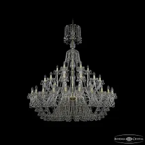 Подвесная люстра Bohemia Ivele Crystal 1409 1409/24+12+6/530/XL-169 G