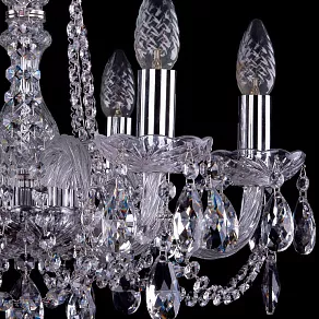 Подвесная люстра Bohemia Ivele Crystal 1402 1402/6/160/Ni