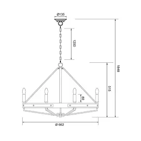 Подвесная люстра Wertmark BRENDA WE586.06.503