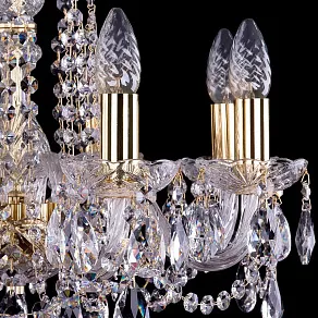 Подвесная люстра Bohemia Ivele Crystal 1402 1402/8/160/G