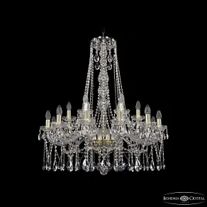 Подвесная люстра Bohemia Ivele Crystal 1413 1413/12+6/300/h-95 G