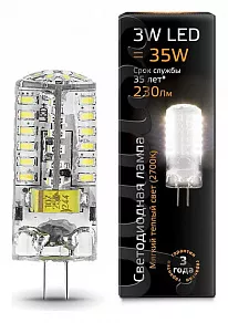 Лампа светодиодная Gauss 2077 G4 3Вт 2700K 207707103