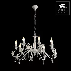 Подвесная люстра Arte Lamp Angelina A5349LM-8WH