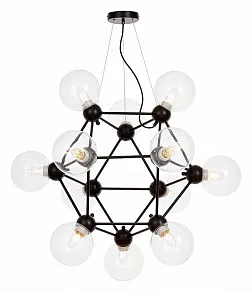 Подвесная люстра LUMINA DECO Zodiak LDP 160N-12 BK+PR