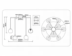 Подвесная люстра Ambrella Light LH LH51001