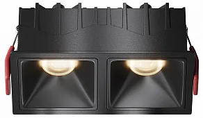 Встраиваемый светильник Maytoni Alfa LED DL043-02-10W3K-SQ-B-1