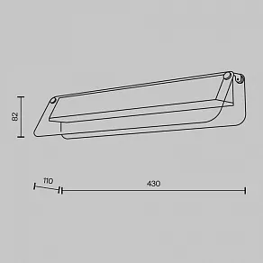 Накладной светильник Maytoni Flat MOD296WL-L6BC3K