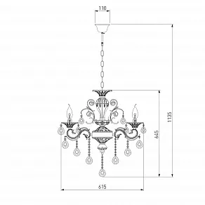 Потолочная люстра Bogate's Tivoli 294/6 Strotskis