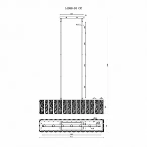 Светильник на штанге iLamp Panorama L4688-91 CR