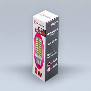 Лампа светодиодная Eleganz  G9 9Вт 3000K 1310
