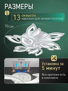 Потолочная люстра Natali Kovaltseva SAND II LED LAMPS 85004