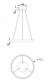 Подвесной светильник Maytoni Rim MOD058PL-L22W4K