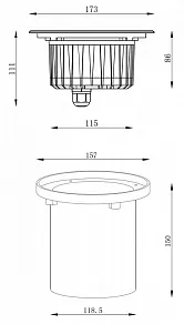 Встраиваемый в дорогу светильник Deko-Light Bodeneinbauleuchte 730289