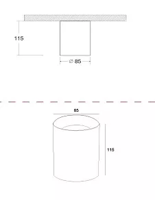 Накладной светильник Maytoni Slim C014CL-01W