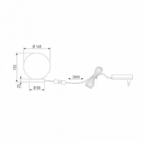 Настольная лампа декоративная Bogate's Crystall 1_102