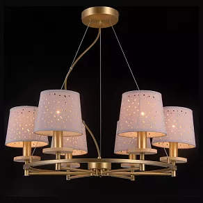 Подвесная люстра Natali Kovaltseva Lisbon LISBON 81064-6C ANTIQUE BRASS