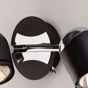 Бра Eurosvet Middle 20057/3 хром/черный