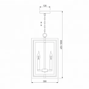 Подвесная люстра Bogate's Hudson 327/4