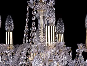 Подвесная люстра Bohemia Ivele Crystal 1402 1402/5/141/G/Leafs