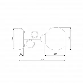 Бра Eurosvet Tondo 70095/1 сатин-никель