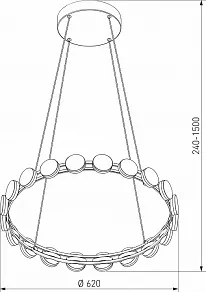Подвесная люстра Eurosvet Tapioca a068074