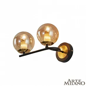 Бра Arte Milano Neapolis-73708 273708/2B BK/GD