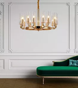 Подвесная люстра LUMINA DECO Donatti LDP 8011-16 F.GD