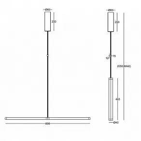 Подвесной светильник Maytoni Supersymmetry P096PL-L11WK