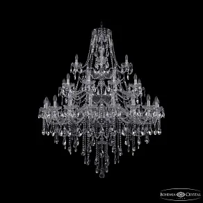 Подвесная люстра Bohemia Ivele Crystal 1415 1415/20+10+5/460/3d Ni