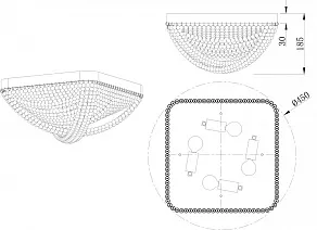 Потолочная люстра Stilfort Marelli 2169/05/04C