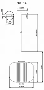 Подвесной светильник Moderli Ember V11817-1P