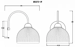 Бра MyFar Flora MR2272-1W