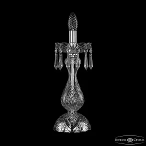 Настольная лампа декоративная Bohemia Ivele Crystal 1403 1403L/1-35 Ni