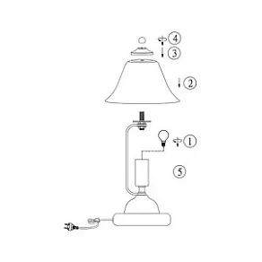 Настольная лампа декоративная Globo Antique I 24909