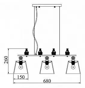 Подвесная люстра Maytoni Flitter ARM012-03-W