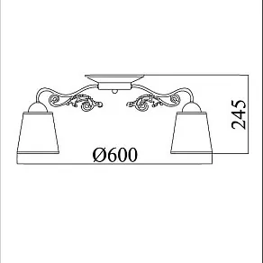 Потолочная люстра Maytoni Ring TOC017-05-R