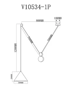 Подвесной светильник Moderli Plano V10534-1P