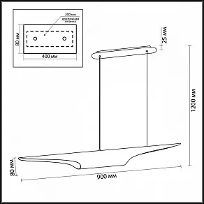 Подвесной светильник Odeon Light Whitney 3816/50BG