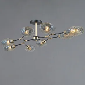 Люстра на штанге ILLUMICO TRENTO IL0272-8CSQ-25 BK AB TRENTO