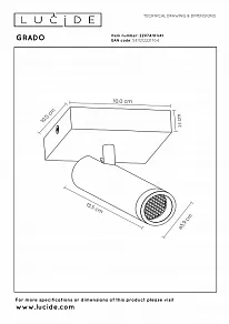 Спот Lucide Grado 22974/01/41