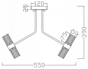 Потолочная люстра Freya Mia FR6038CL-L60B
