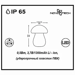 Садовая фигура Novotech Conte 357340