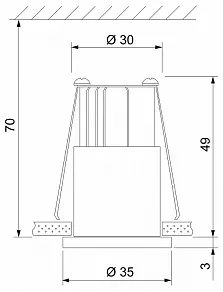 Встраиваемый светильник Elektrostandard 15269/LED 15269/LED