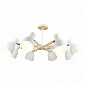 Люстра на штанге Imex MD.4748 MD.4748-8-S WH+CH