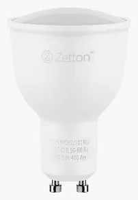 Лампа светодиодная с управлением через Wi-Fi Zetton Smart Wi-Fi Bulb GU10 5Вт 6500K ZTSHLBRGBGU101RU
