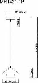 Подвесной светильник MyFar Renata MR1421-1P