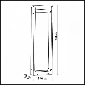 Наземный низкий светильник Odeon Light NATURE 7118/12GL