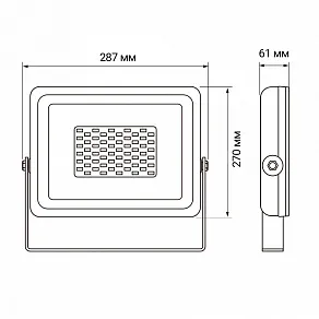 Настенно-потолочный прожектор Jazzway  PFL-SC-100W 6500K IP65