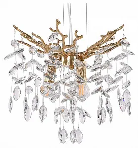 Подвесная люстра Arte Milano Веточка 230110.360.3.E14.D GD